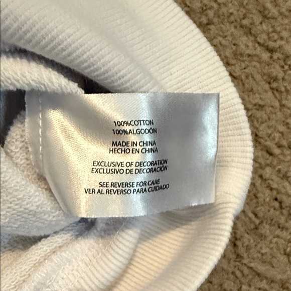 Wildfox White Sweatshirt with Teal 'Overthinker' Print - Picture 4 of 7